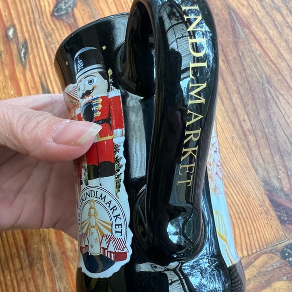 Christkindlmarket Black Gold Red Stocking Mug Chicago 2024 - Picture 5 of 8